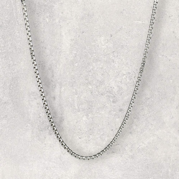 925 ITALY Sterling Silver Diamond Cut 2.75mm Box Chain Men's Bracelet - Picture 1 of 5